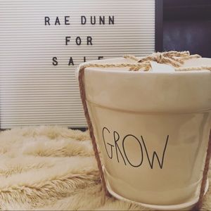Rae Dunn “GROW” Large Pot
